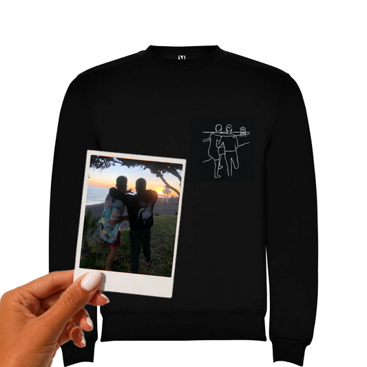 Friends Custom Outline Silhouette Sweater